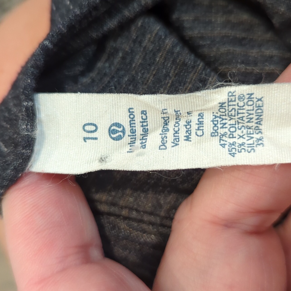 Lululemon Seek The Heat Tank Heathered Black / Black - Picture 10 of 11